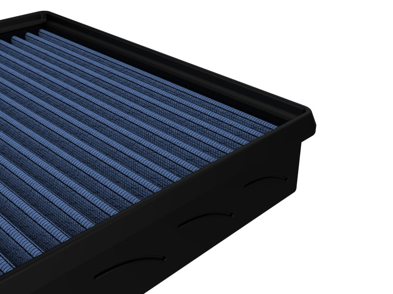 aFe MagnumFLOW Air Filter for GM Silverado/Sierra 99-12 V6/V8, featuring a blue filter media for enhanced airflow and performance.