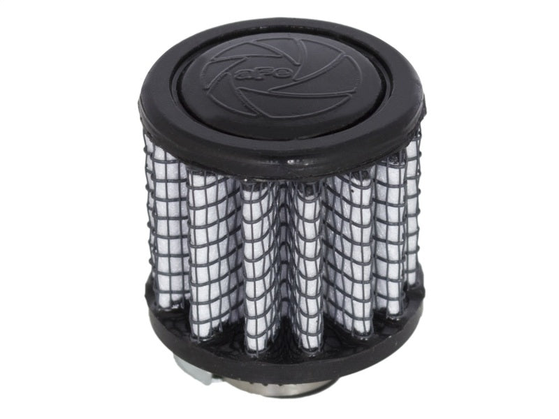 aFe MagnumFLOW Air Filter designed for optimal airflow and filtration in vehicles, featuring a compact cylindrical shape.