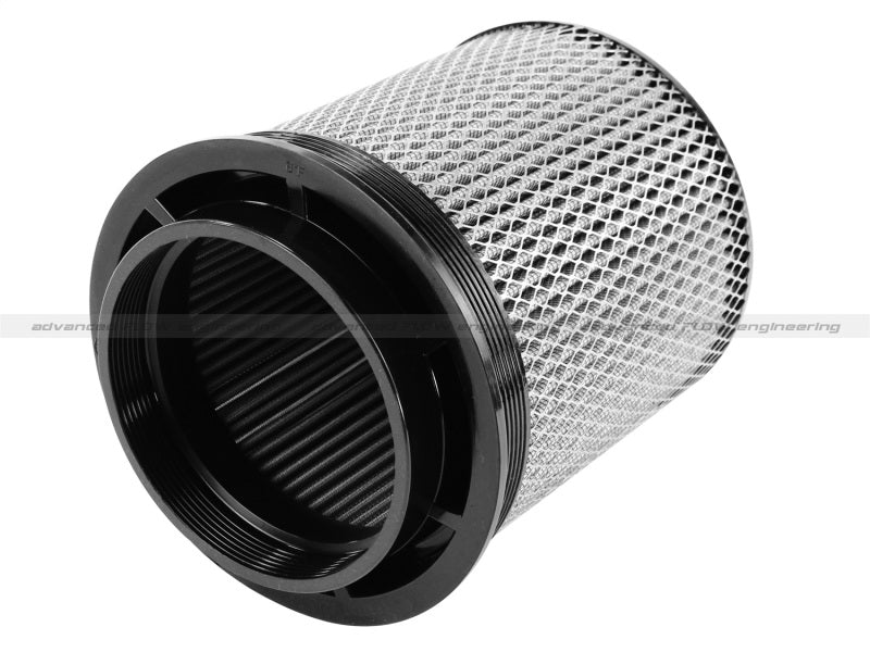 aFe MagnumFLOW Air Filter Pro DRY S features a 6-inch flange and 9-inch height, designed for enhanced airflow and performance.