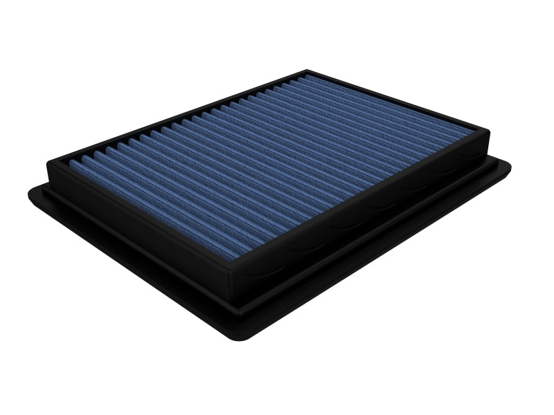 aFe MagnumFLOW Air Filter for Holden Commodore 97-04, featuring a blue filter media and durable black frame for enhanced airflow.