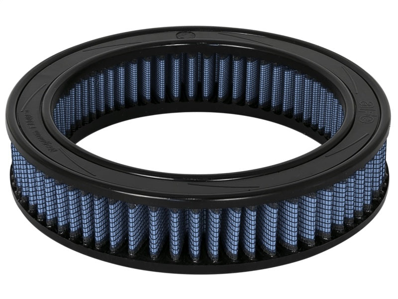aFe MagnumFLOW Round Racing Air Filter with 9-inch outer diameter, 7-inch inner diameter, and 2-inch height for enhanced performance.