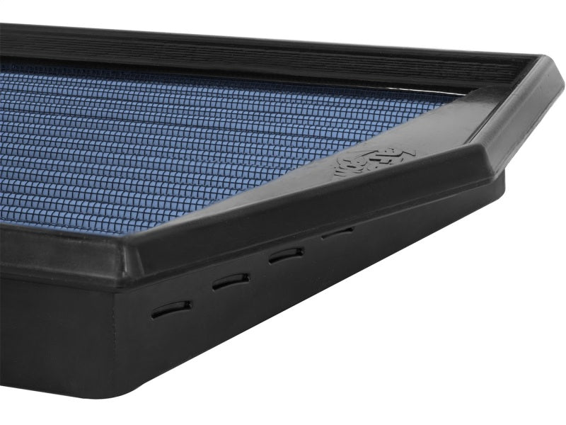 aFe MagnumFLOW OER Air Filter PRO 5R for 14-16 Jeep Cherokee V6 3.2L featuring a blue filter media and durable frame.