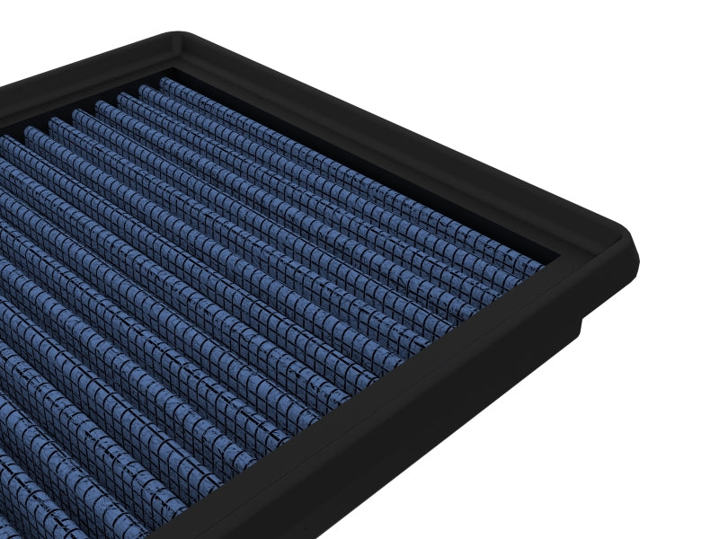 aFe MagnumFLOW Air Filter for Mazda RX-8 2004-2011 featuring a blue filter media designed for improved airflow and performance.