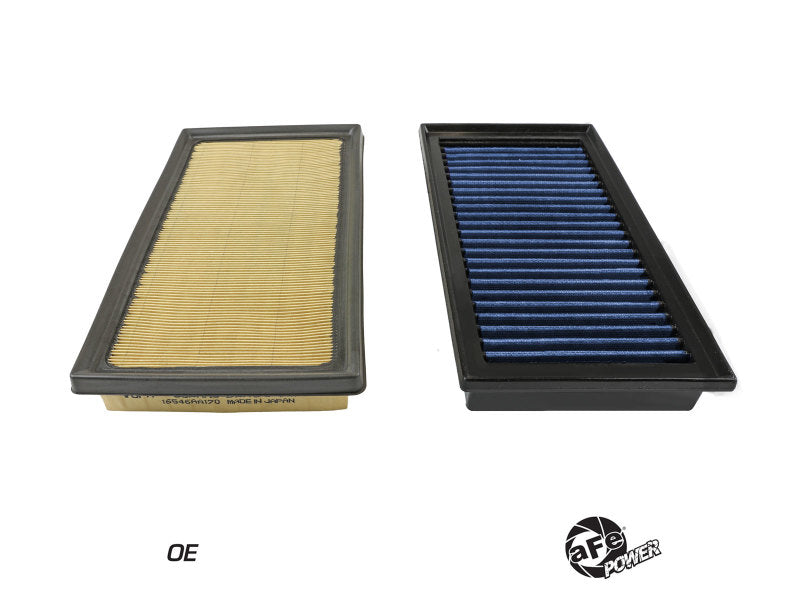 aFe Magnum FLOW Pro 5R air filter for 2017-2020 Subaru BRZ 2.0L, showcasing high-performance design and superior filtration.