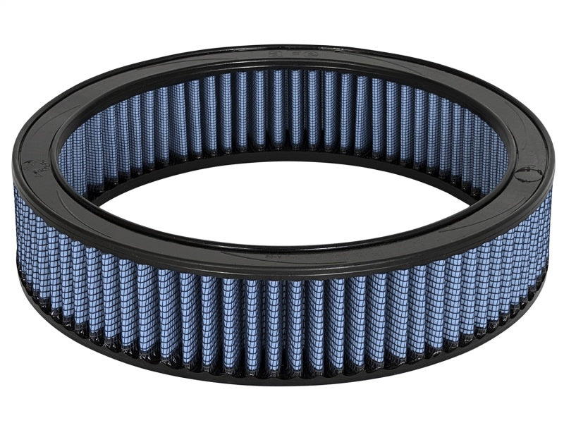 aFe MagnumFLOW Air Filter for Dodge Trucks 79-87, featuring a blue filter media and durable design for enhanced airflow.
