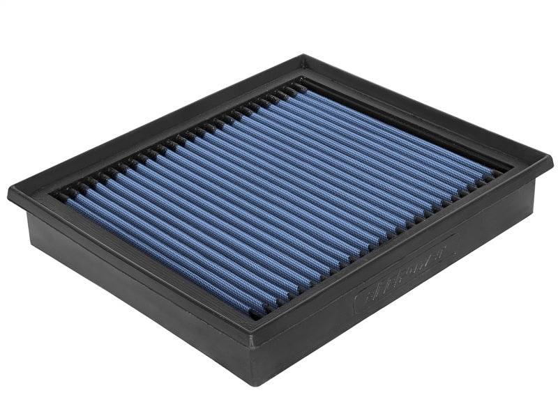 aFe MagnumFLOW OER Air Filter PRO 5R designed for 14 Toyota Tundra V8 5.7L, featuring a blue filter element for enhanced airflow.