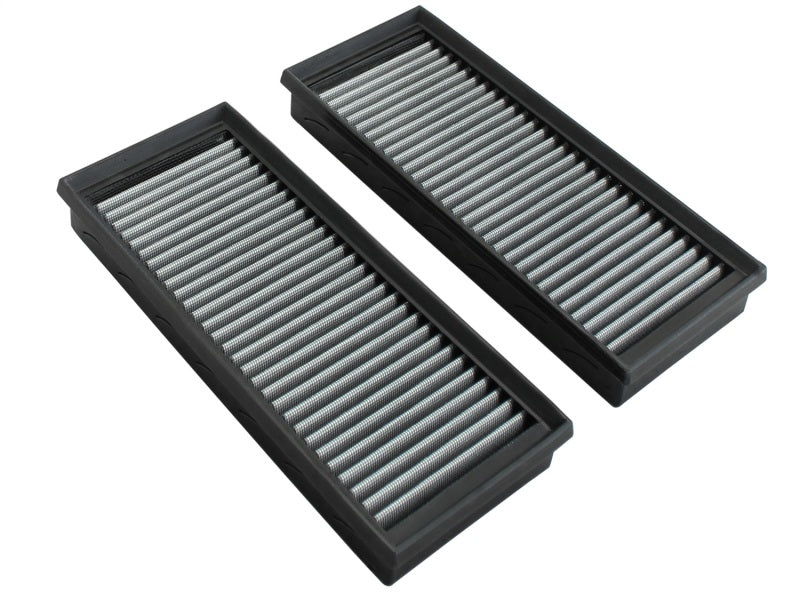 aFe MagnumFLOW OEM Replacement Air Filter Pro DRY S for 2011-2014 Mercedes-Benz AMG CL63/E63/S63 V8, featuring dual-layer filtration.
