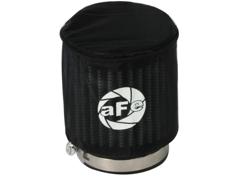 aFe MagnumSHIELD Pre-Filters in black designed for enhanced filtration and protection of air intake systems.