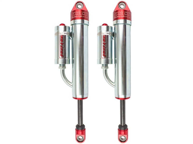 aFe Sway-A-Way 2.5in Rear Shock Kit with piggyback reservoir for 2015-2017 Ford F-150 V6 and V8 4WD models.