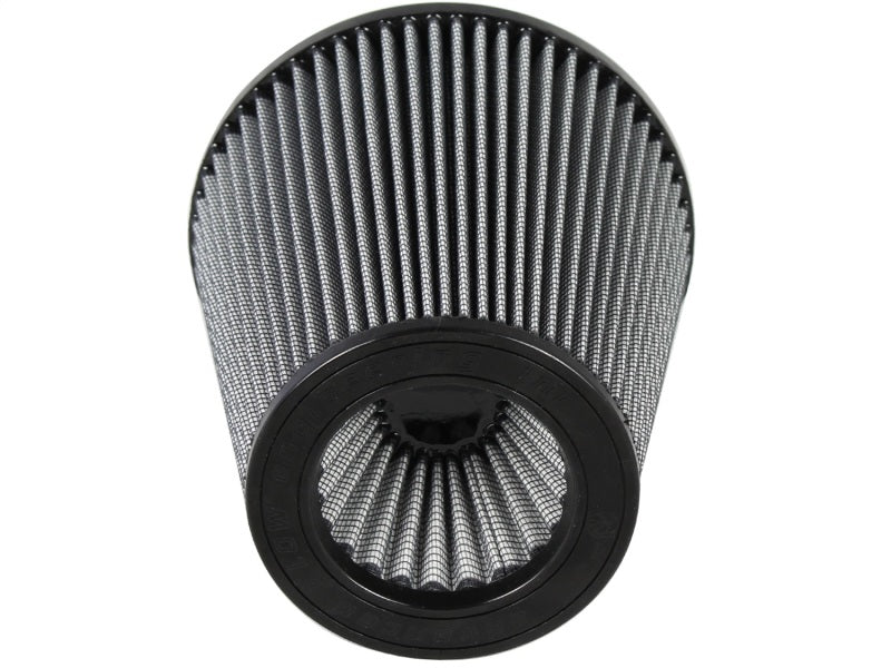 aFe MagnumFLOW Air Filter featuring a conical design with pleated media for enhanced airflow and filtration efficiency.