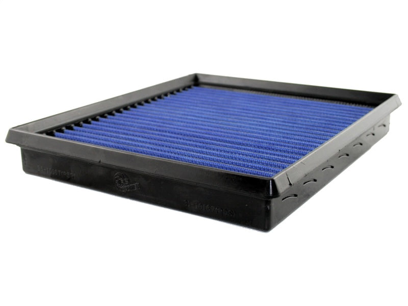 aFe MagnumFLOW Air Filter for Lexus IS-F 08-12, designed for V8-5.0L engines, featuring a blue filter element for improved airflow.