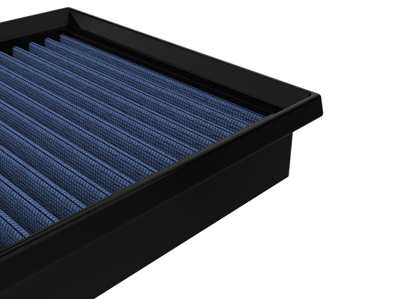 aFe Magnum FLOW Pro 5R air filter for 2013-2018 Toyota RAV4 2.5L, featuring a blue filter media in a black frame.
