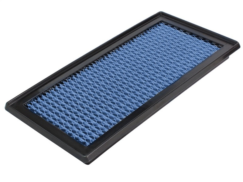 aFe MagnumFLOW Air Filter for GM Diesel Trucks 92-02, designed for V8-6.5L engines, featuring a blue filter element.