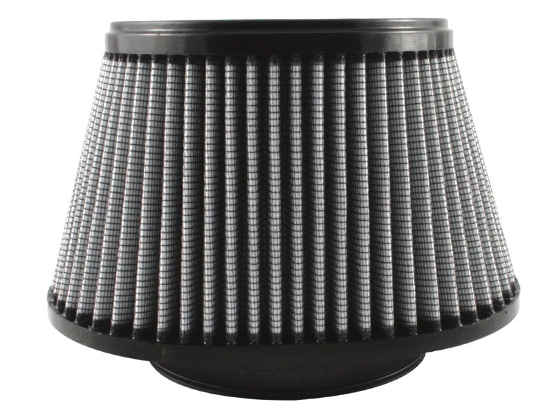 aFe MagnumFLOW Air Filter with a conical design, measuring 5-1/2 inches at the base and 5-3/4 inches in height, ideal for performance upgrades.