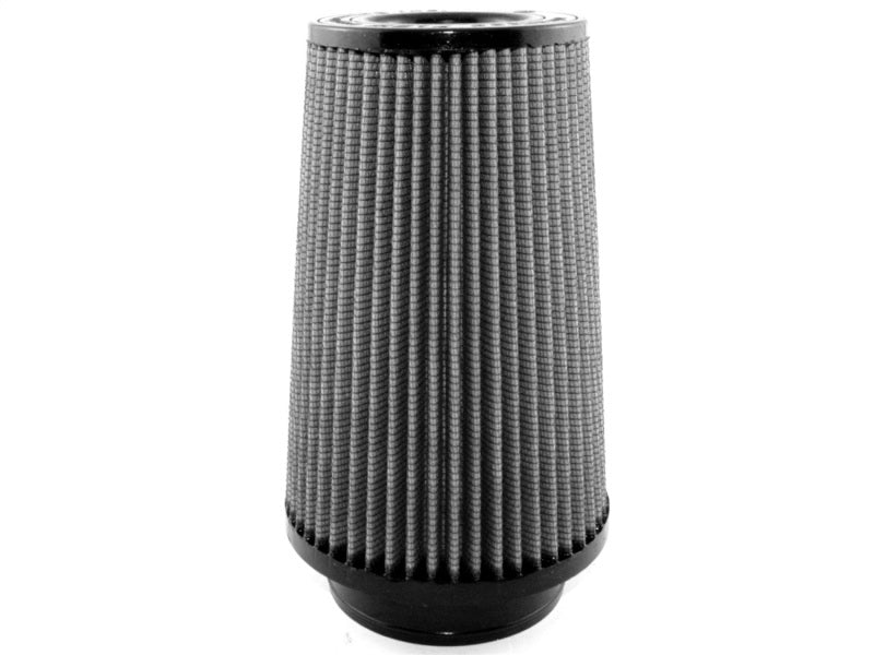 aFe MagnumFLOW Pro DRY S Universal Air Filter with a 4-inch front, 6-inch back, and 9-inch height for enhanced engine performance.