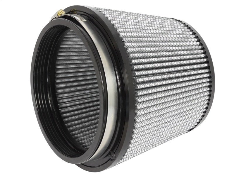 aFe MagnumFLOW Air Filter featuring a cylindrical design with a pleated filter element for enhanced airflow and filtration.
