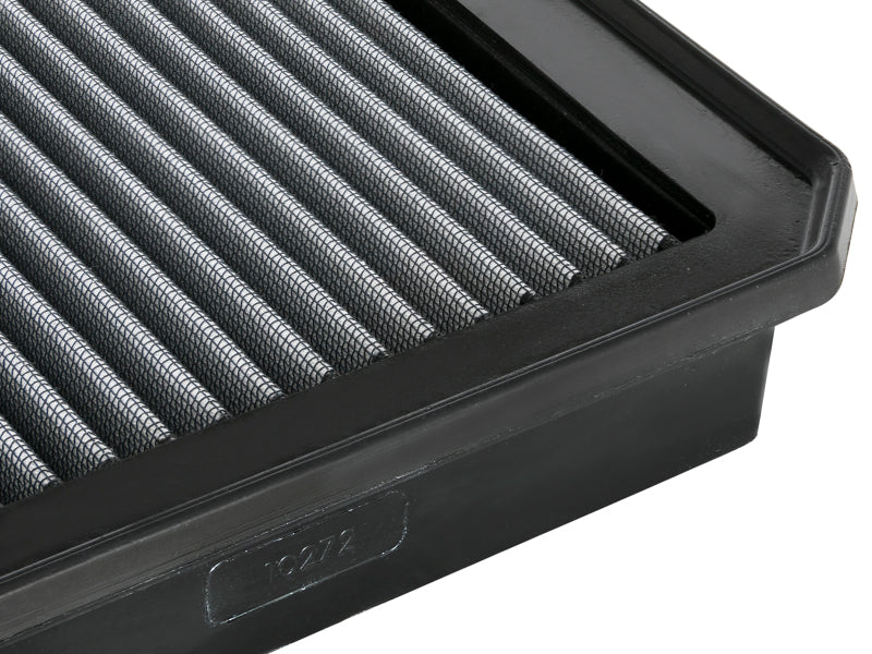 aFe MagnumFLOW Pro DRY S replacement filter for 2017-2019 Nissan Titan V8 5.6L, designed for improved airflow and performance.