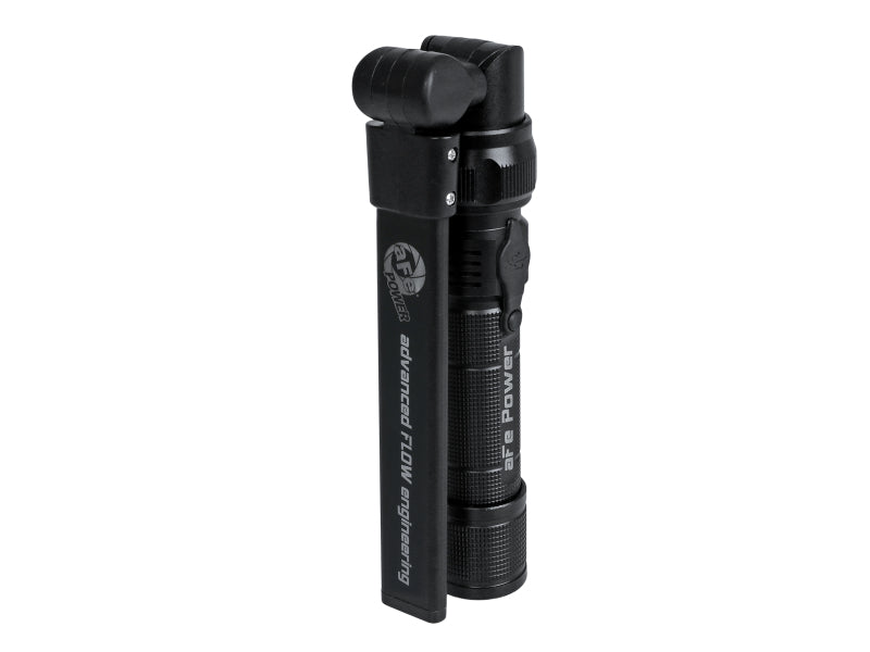 aFe Magnetic Folding Flashlight with 350 lumens, compact design, and magnetic base for hands-free use. Ideal for offroad adventures.
