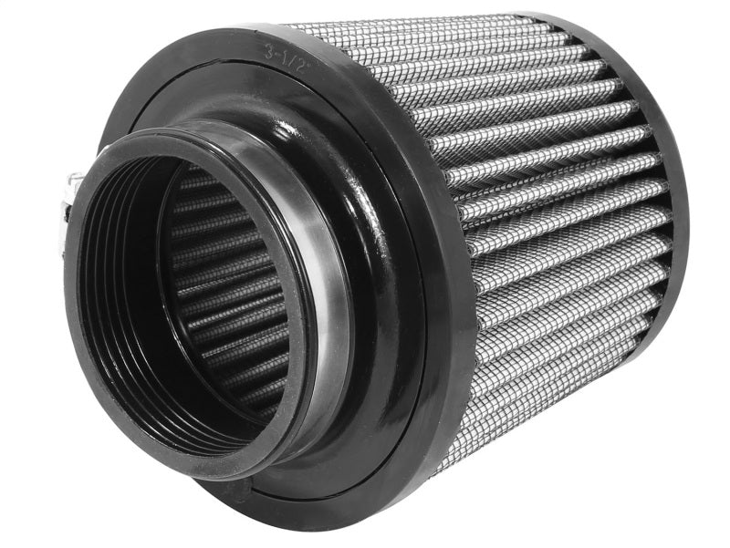 aFe MagnumFLOW Air Filter with dimensions 3-1/2F x 6B x 4-3/4T x 5H designed for enhanced airflow and performance.