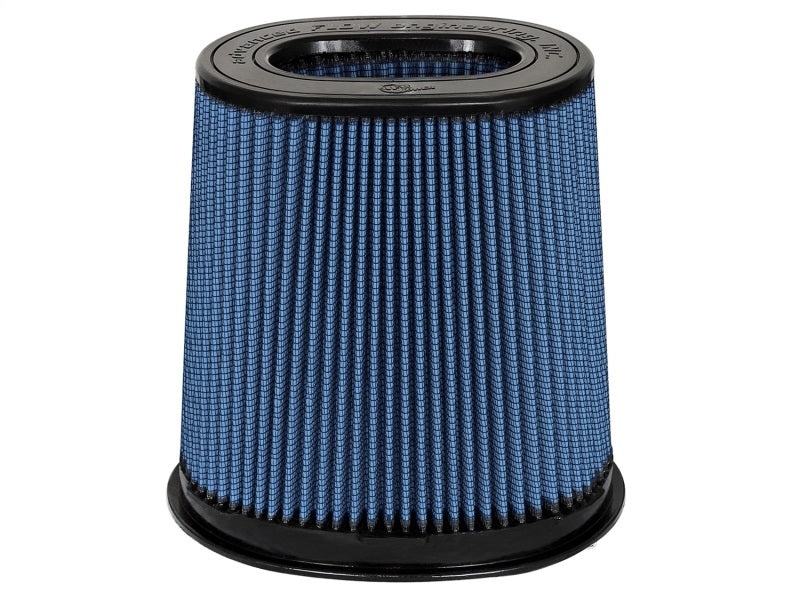 aFe MagnumFLOW Pro 5R OE replacement air filter with a blue pleated design, optimized for improved airflow and performance.