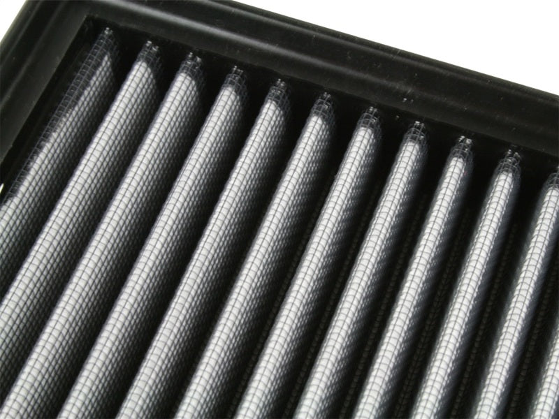 aFe MagnumFLOW Air Filter for Jeep Wrangler 87-95 L4 and 91-95 L6, featuring a pleated design for enhanced airflow.