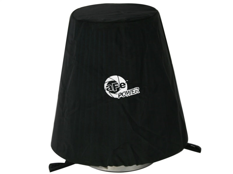 aFe MagnumSHIELD Pre-Filters in black, designed to protect air filters from dirt and debris, enhancing performance and longevity.