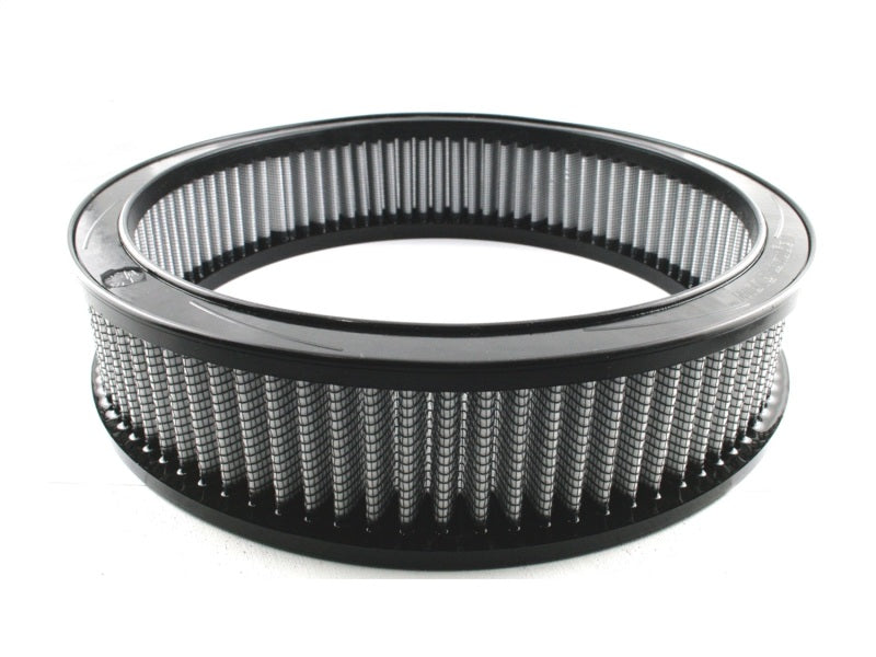 aFe MagnumFLOW Air Filter for GM V8 cars (1966-1978) featuring a durable design for improved airflow and performance.