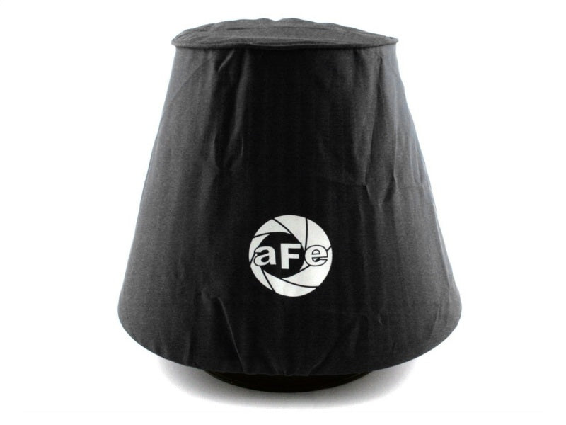 aFe MagnumSHIELD Pre-Filters in black, designed to protect air filters from dirt and debris, enhancing performance.