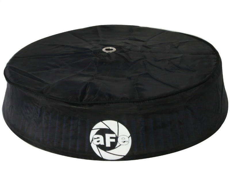 aFe MagnumSHIELD Pre-Filters in black, designed to protect air filters from dirt and debris for enhanced performance.