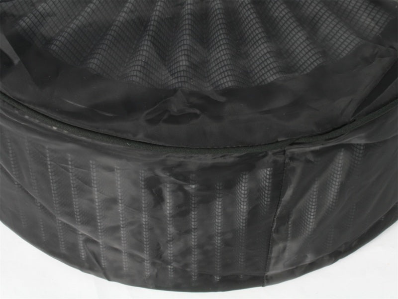 aFe MagnumSHIELD Pre-Filters in black, designed for enhanced filtration and protection of air intake systems.