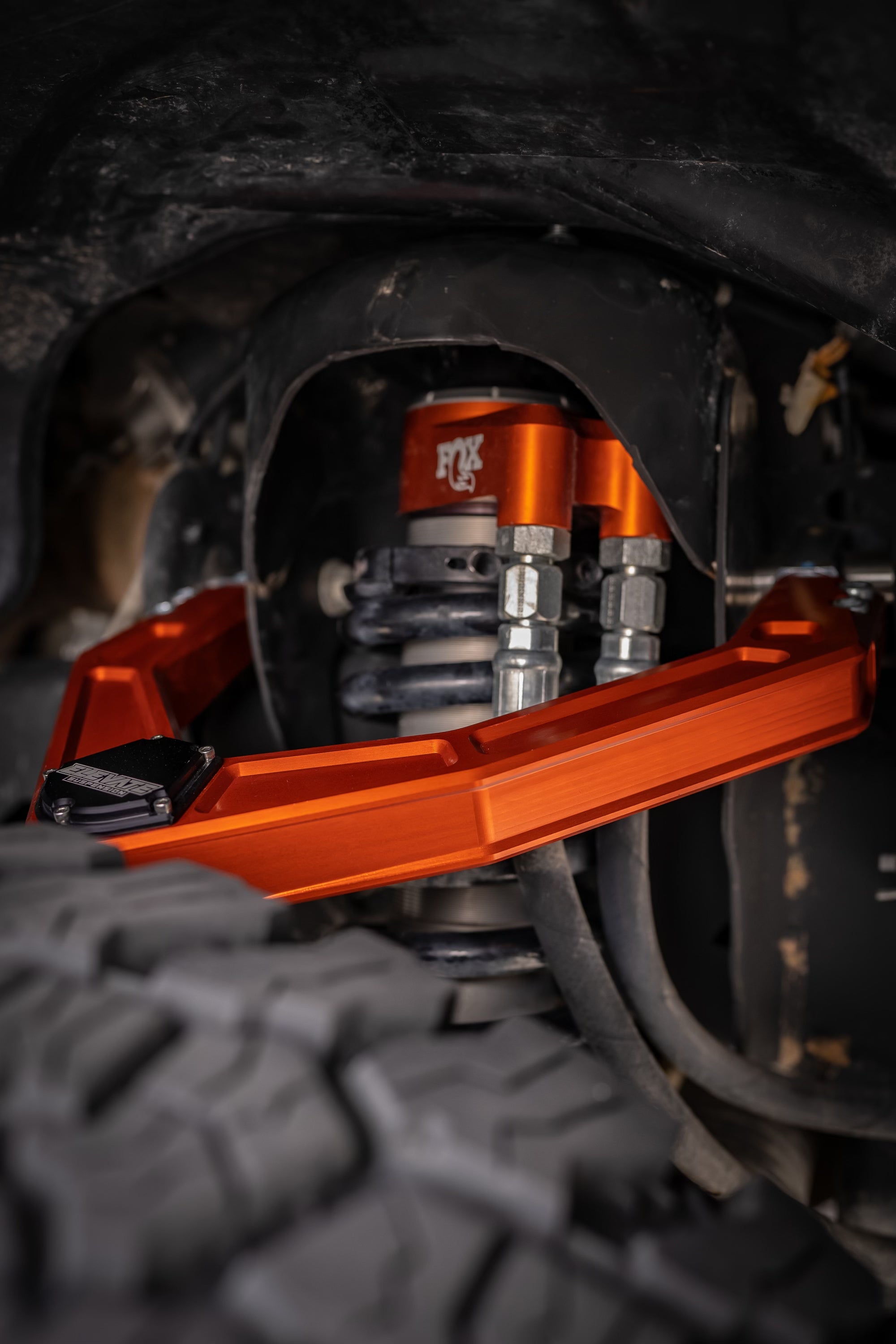 Elevate Billet Uniball UCA (FOX Orange) - 2010-20 Ford Raptor Gen 1 & 2
