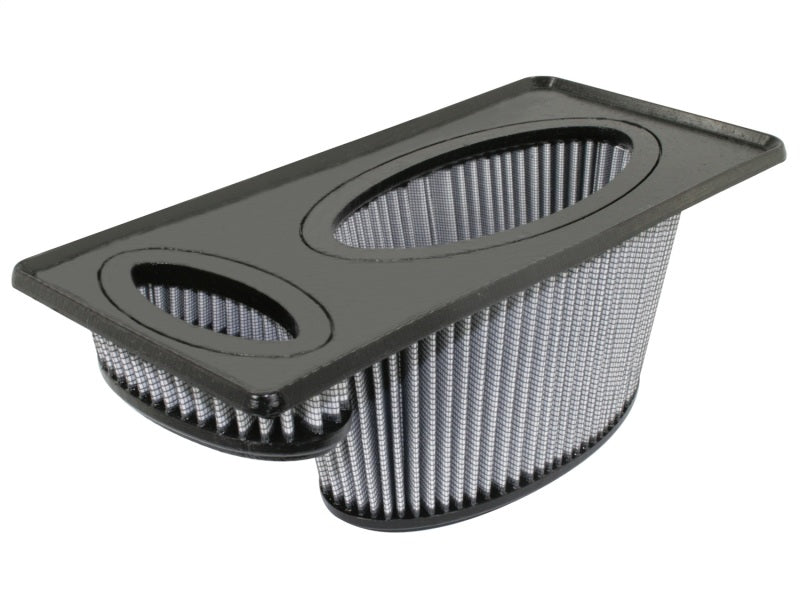 aFe MagnumFLOW air filter designed for 2011-2013 Ford diesel trucks with 6.7L V8 engine for improved airflow and performance.