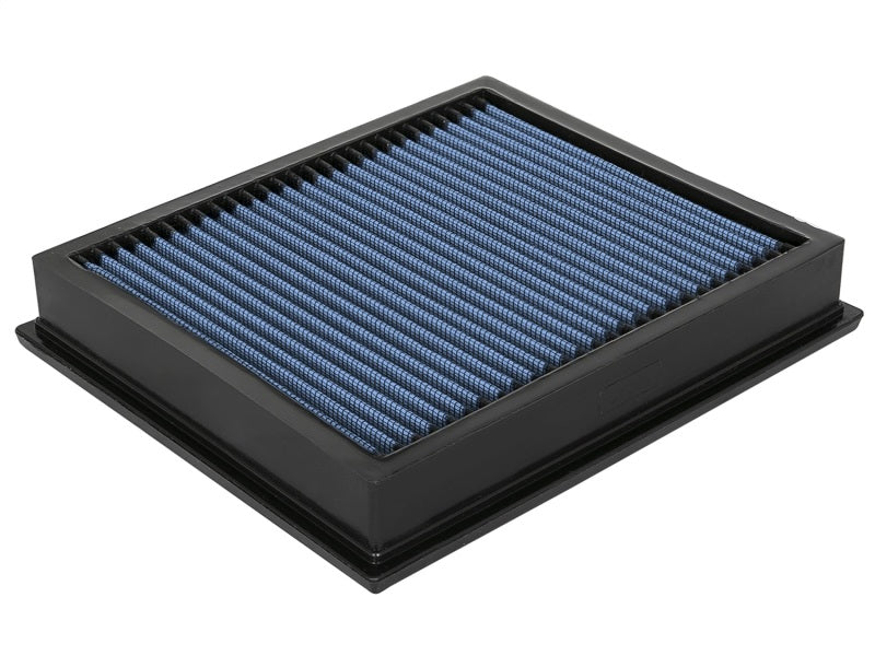aFe MagnumFLOW OER Air Filter PRO 5R designed for 2014 Toyota Tundra V8 5.7L, featuring a blue filter media for enhanced airflow.