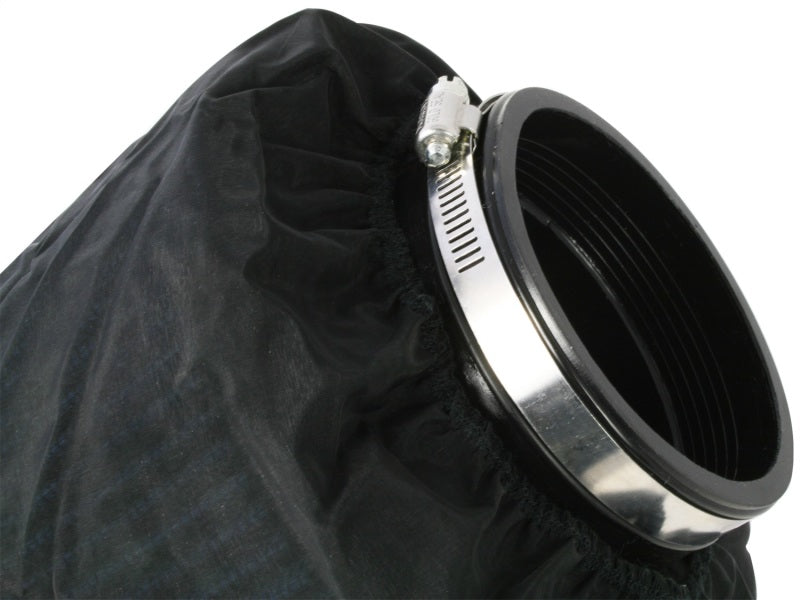 aFe MagnumSHIELD Pre-Filters in black, designed for enhanced filtration and protection of air intake systems.