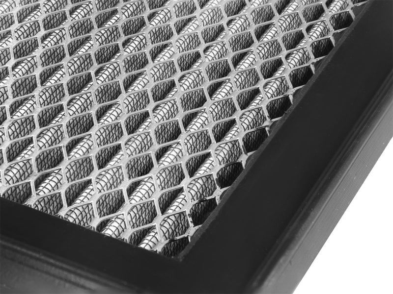 Close-up of aFe MagnumFLOW air filter designed for GM trucks 1992-2002 with V8 6.5L engines, showcasing its mesh design.