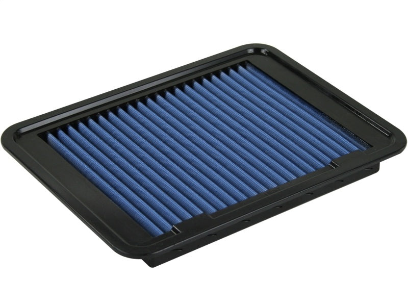 aFe MagnumFLOW Air Filter for Toyota Tacoma 05-23 L4-2.7L, featuring a blue filter media and durable frame for enhanced airflow.