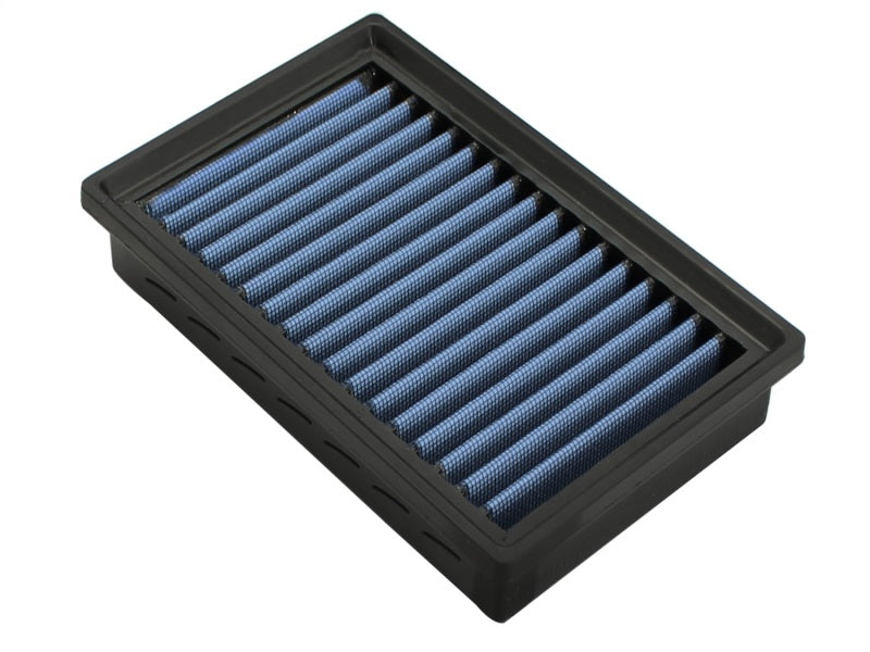 aFe MagnumFLOW Air Filter for Dodge cars and trucks (1981-1996) with L4 engine, featuring a blue filter media design.