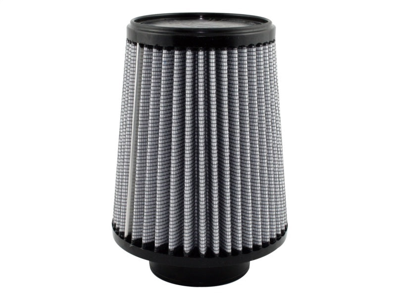 aFe MagnumFLOW Air Filter designed for optimal airflow and filtration, featuring a cylindrical shape with pleated material.