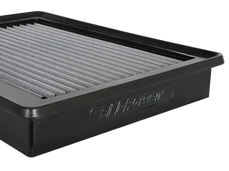 aFe MagnumFLOW Pro DRY S OE replacement air filter for 2017-2019 Nissan Titan V8 5.6L, excluding XD models.