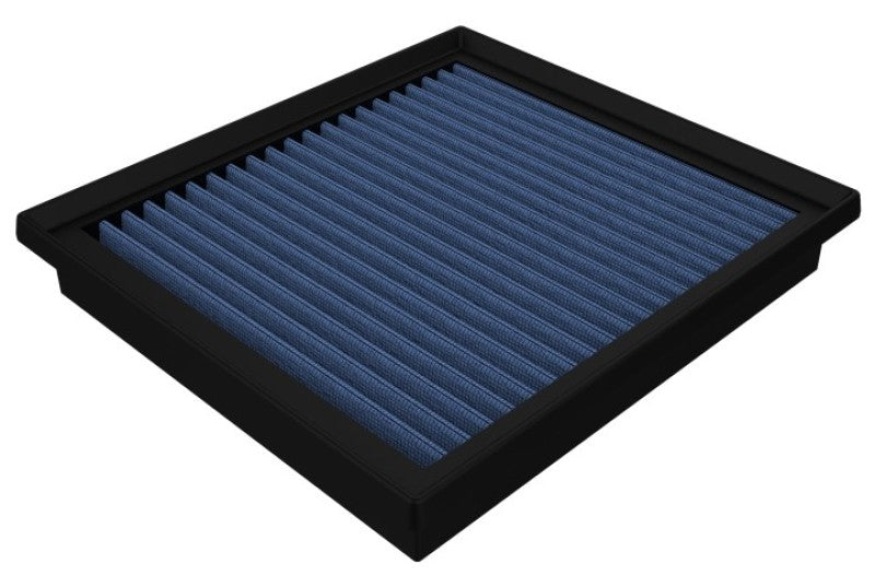 aFe Magnum FLOW Pro 5R Air Filter for 2019-2021 Subaru Crosstrek 2.0L, featuring a blue filter media for enhanced airflow.