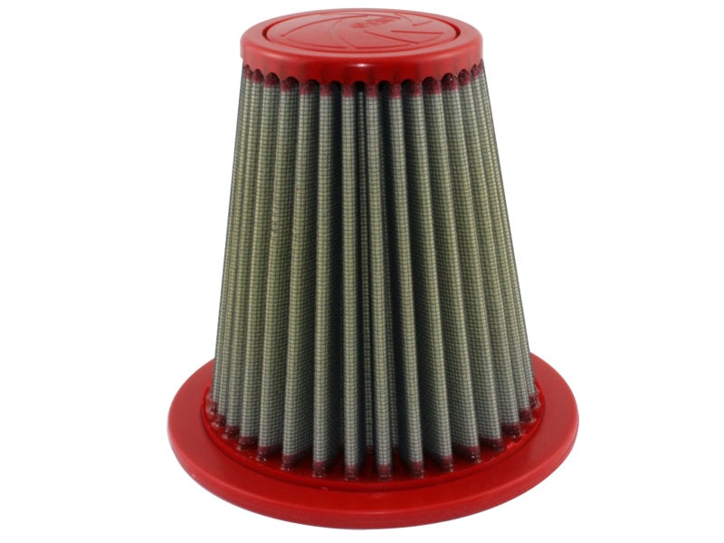 aFe MagnumFLOW Air Filter for Ford Mustang 94-04 V6, featuring a conical design for improved airflow and performance.