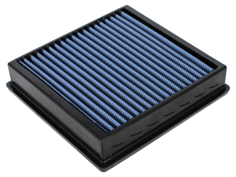 aFe MagnumFLOW Pro 5R OE replacement air filter for 2014 Jeep Grand Cherokee EcoDiesel V6-3.0L, featuring blue filtration media.