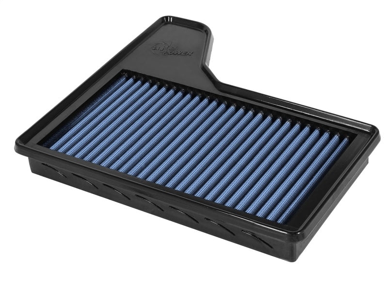 aFe MagnumFLOW OEM Replacement Air Filter PRO 5R for 2015 Ford Mustang L4, V6, V8. High-performance filtration for improved airflow.