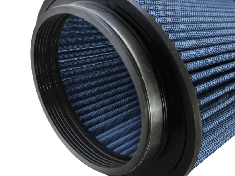 aFe Magnum Force Universal Filter Pro-5R featuring a blue pleated design, designed for optimal airflow and filtration.