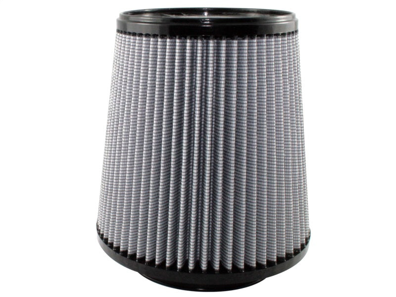 aFe MagnumFLOW Air Filter featuring a conical design with a pleated gray filter media for enhanced airflow and filtration.