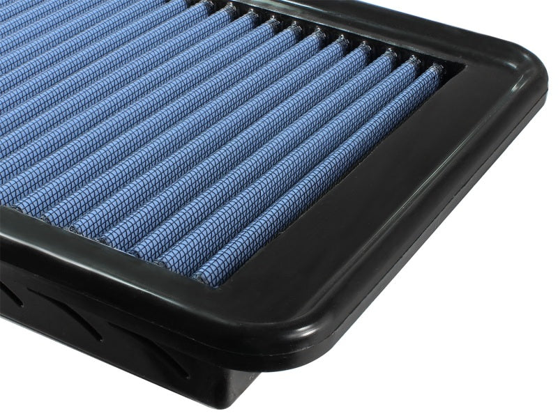 aFe MagnumFLOW Air Filter for Mitsubishi Eclipse 95-05, featuring a blue filter media and durable frame for enhanced airflow.