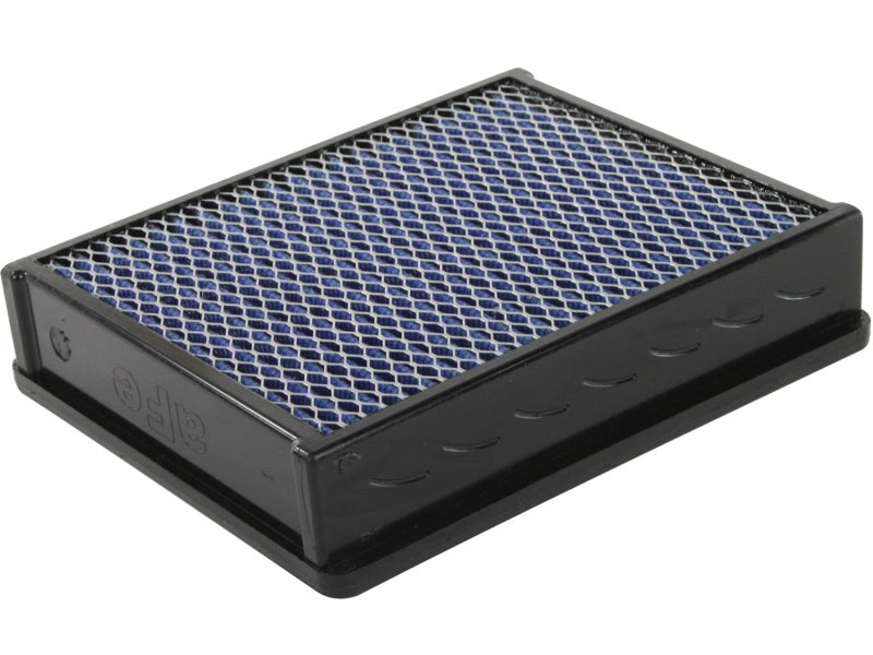 aFe MagnumFLOW Air Filter for Toyota Tacoma 95-04 V6, featuring a blue mesh design for enhanced airflow and performance.