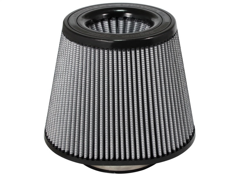 aFe MagnumFLOW Replacement Air Filter with a conical design, featuring a black top and gray mesh filter material.