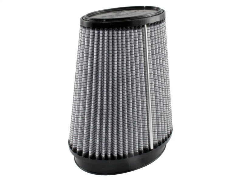 aFe MagnumFLOW Air Filter featuring a conical design with a pleated gray filter media for enhanced airflow and filtration.