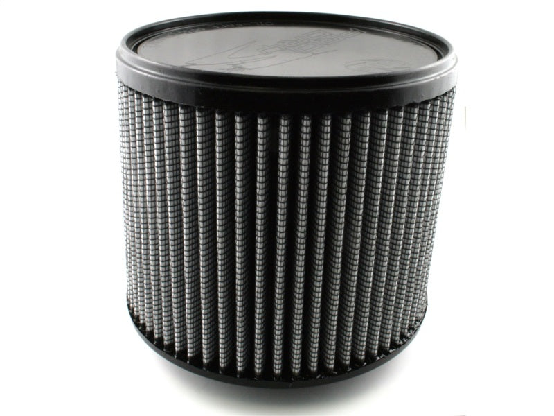 aFe MagnumFLOW Air Filter featuring a cylindrical design with a textured surface for enhanced airflow and filtration.